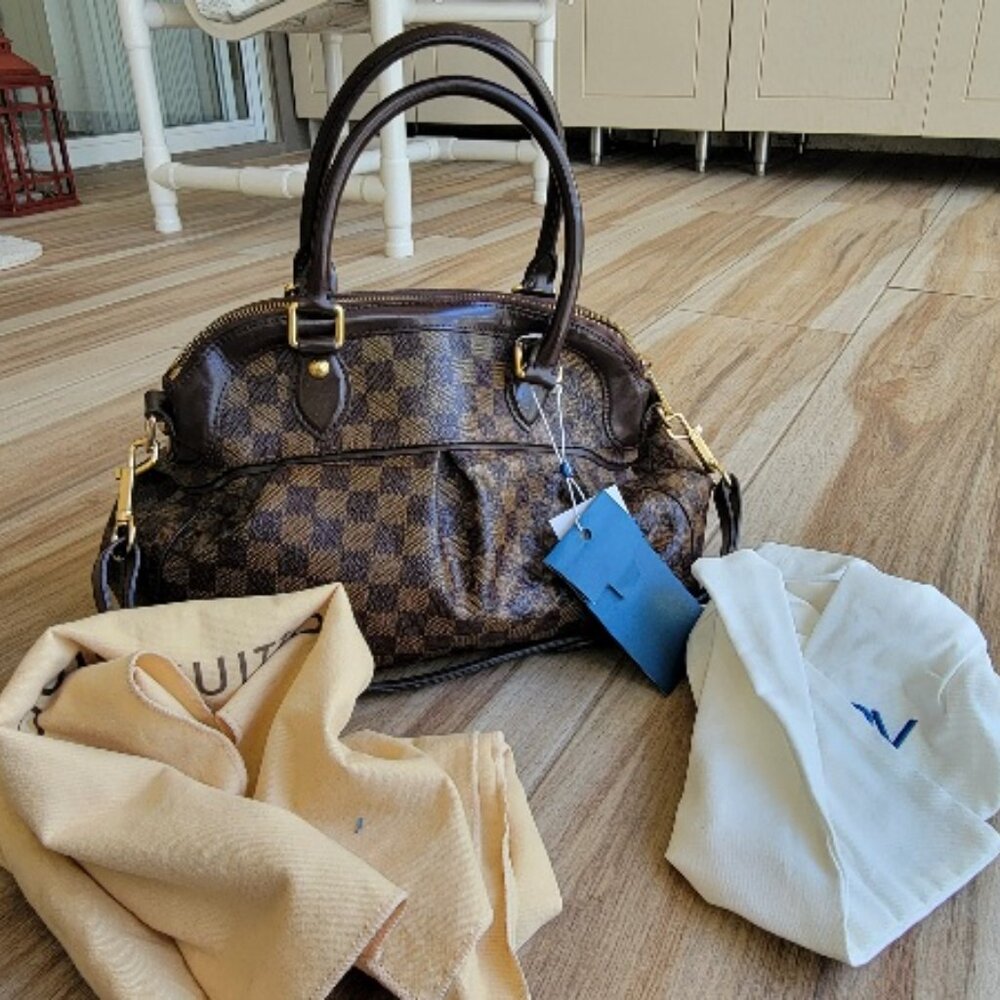 Louis Vuitton Damier Ebene Trevi Shoulder handbag Duo